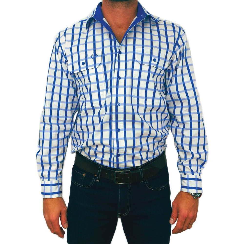 Taylor Full Button Work Shirt - Antola Trading