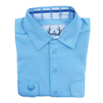 Ewan Half Button Work Shirt - Antola Trading