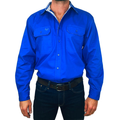 Matt Full Button Work Shirt - Antola Trading